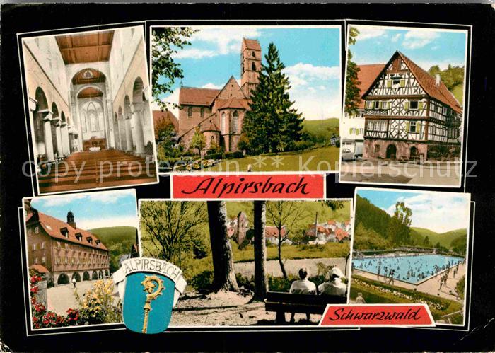 Alpirsbach Freibad Kirche Fachwerkhaus
