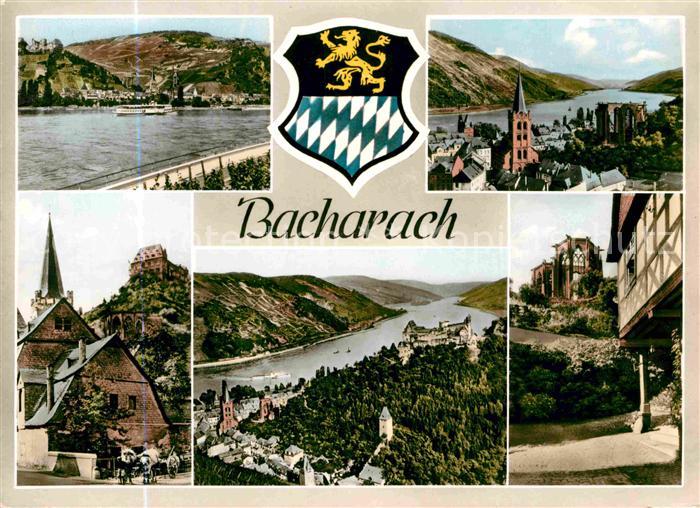 Bacharach Rhein Rheinpartie Kirchen
