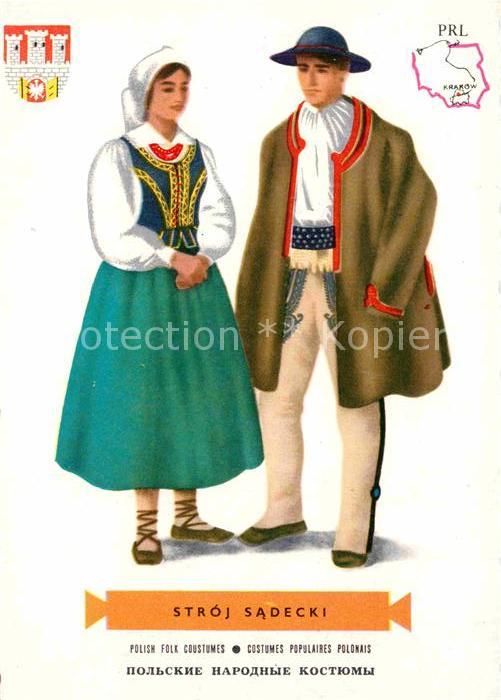 Trachten Polen Stroj Sadecki Gedicht Bruno Jasienski