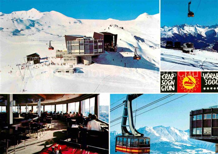 Seilbahn Crap Sogn Gion Laax Flims Piz Vorab 3000