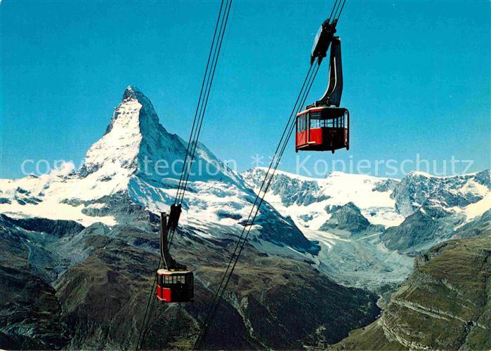 Seilbahn Rothorn Zermatt Matterhorn Mt. Cervin