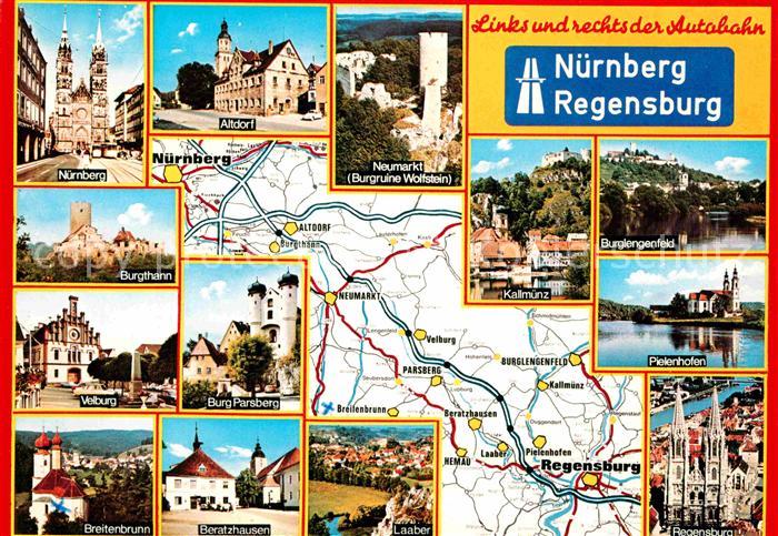 Autobahn Nuernberg-Regensburg Kallmuenz Breitenbrunn Burgthann