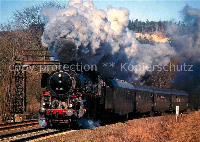 Lokomotive Schnellzuglokomotive 18 316 Untermassfeld