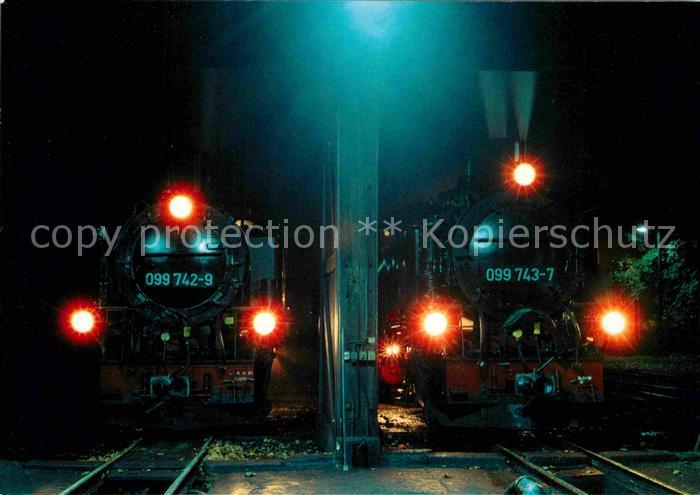 Lokomotive Neubaulokomotiven 099 742 + 743 Radeburg