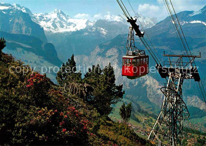 Seilbahn Wengen-Maennlichen Lauterbrunnental Grosshorn Breithorn