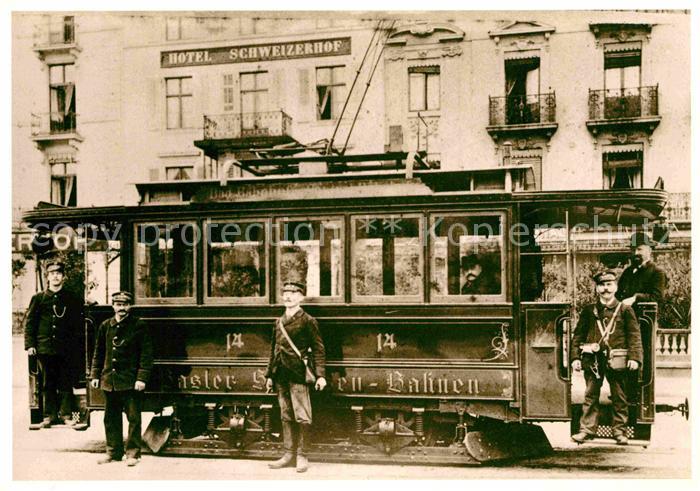 Strassenbahn Motorwagen Be 2/2 Nr. 14 Basel 1897