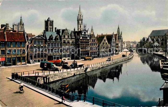 Gand Belgien Quai aux Herbes