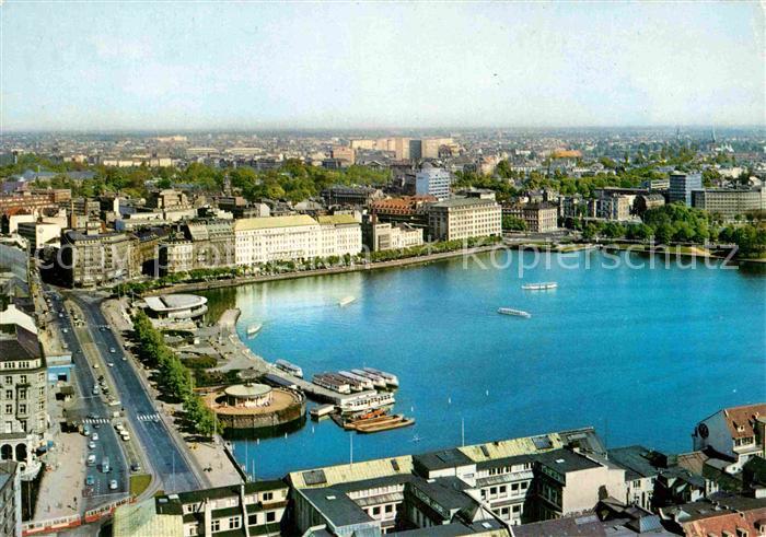 HAMBURG  CITY Jungfernstieg und Binnenalster