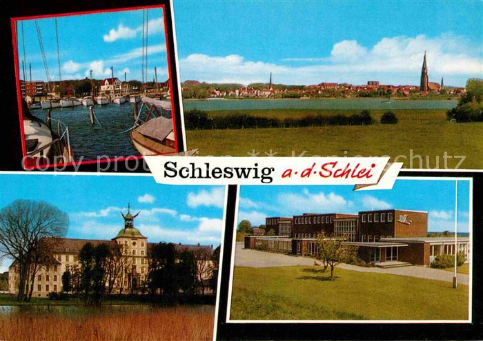 Schleswig Schlei Panorama Hafen Gebaeude
