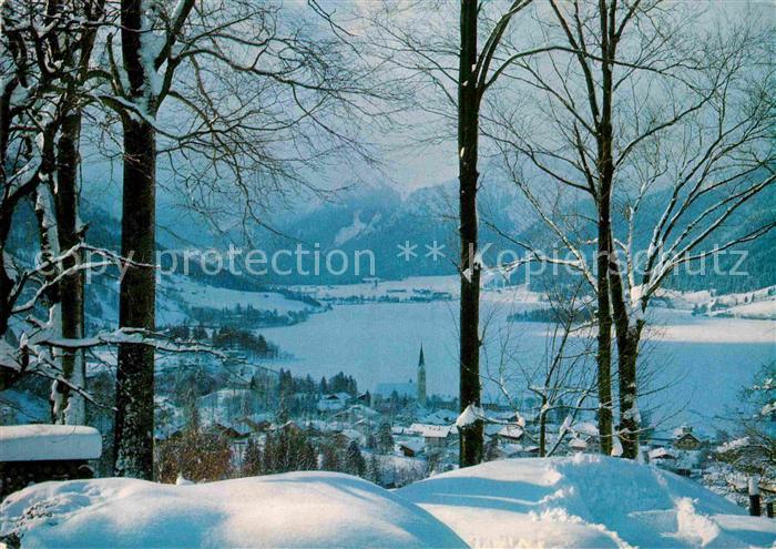 Schliersee Winterpanorama Bayerische Alpen
