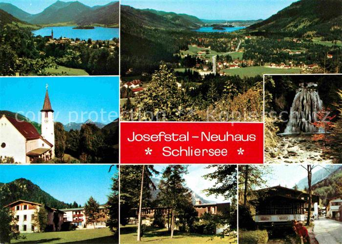 Schliersee Josefstal Neuhaus Bayerische Alpen Kirche Wasserfall