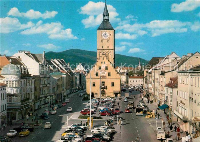 Deggendorf Donau Stadtplatz mit Rathaus