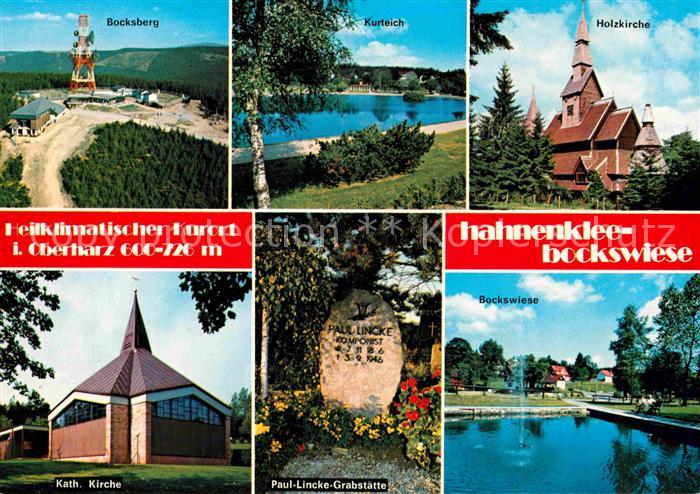 Hahnenklee-Bockswiese Harz Bocksberg Kurteich Kirche Paul Lincke Grabstaette Boc