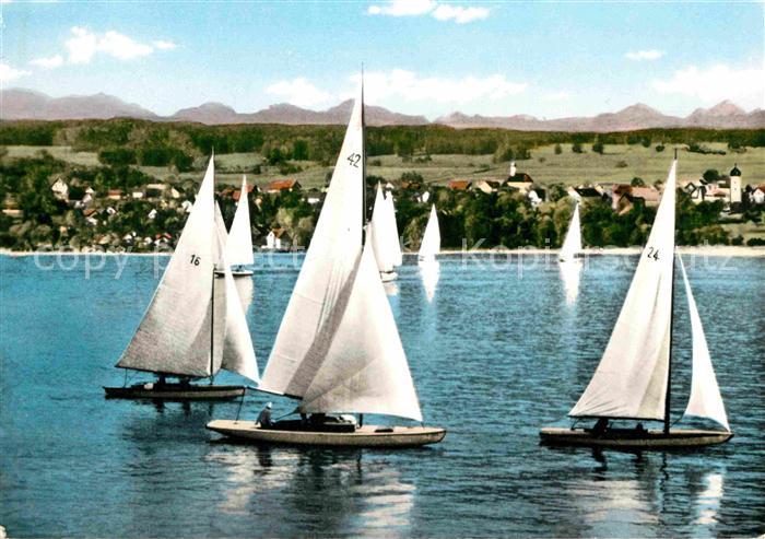 Ammersee Segel vor Utting