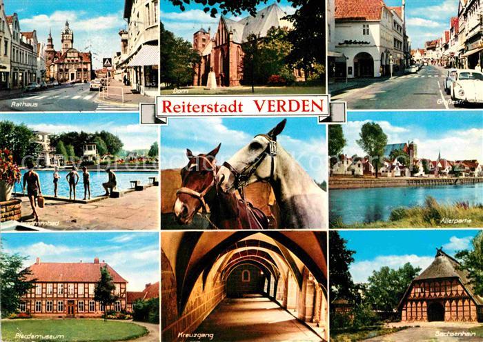 Verden Aller Reiterstadt Pferde Museum Rathaus Dom Schwimmbad Sachsenhain
