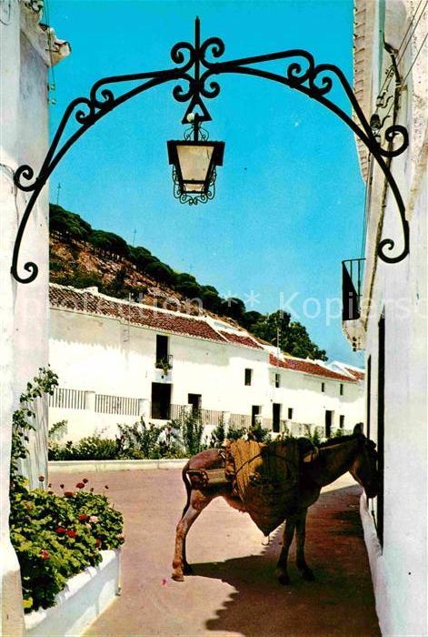 Mijas Calle tipica typische Strasse Esel Lasttier