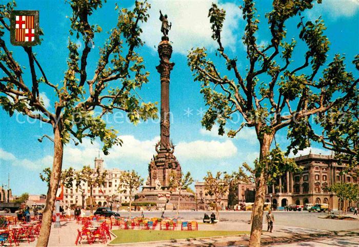 Barcelona Cataluna Monumento a Cristobal Colon Columbus Denkmal
