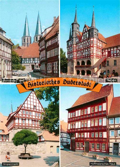 Duderstadt Niedersachsen Steinstrasse Rathaus Hoffmeiersches Haus Gropenmarkt Fa