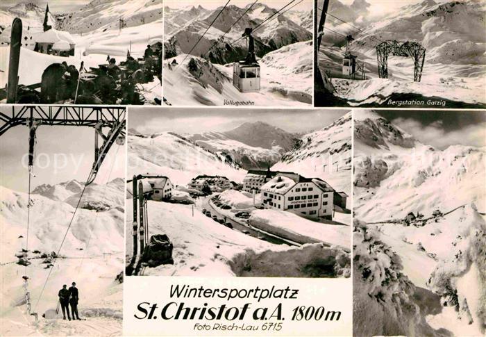St Christoph Arlberg Panorama Wintersportplatz Alpen Vallugabahn