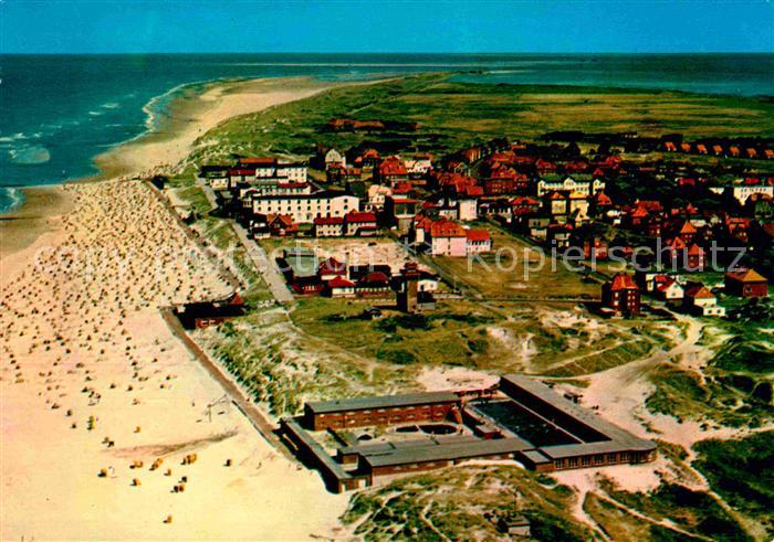 Wangerooge Nordseebad Strand Fliegeraufnahme