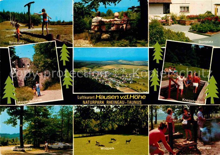 Hausen Hoehe Luftkurort Spielplatz Burgruine Waldparkplatz Wildpark Dorfplatz Kn