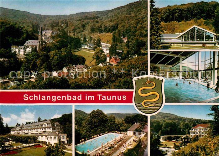 Schlangenbad Taunus Panorama Kurhaus Sanatorium Schwimmbad
