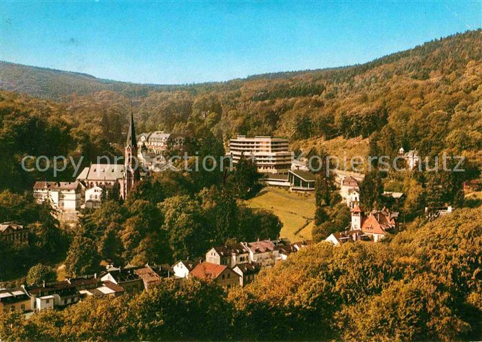 Schlangenbad Taunus Ortsansicht mit Kirche