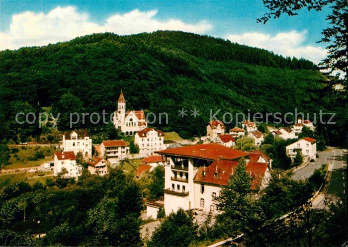 Schlangenbad Taunus Ortsansicht mit Kirche