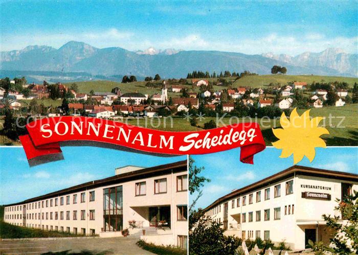 Scheidegg Allgaeu Kursanatorium Sonnenalm Allgaeuer Alpen