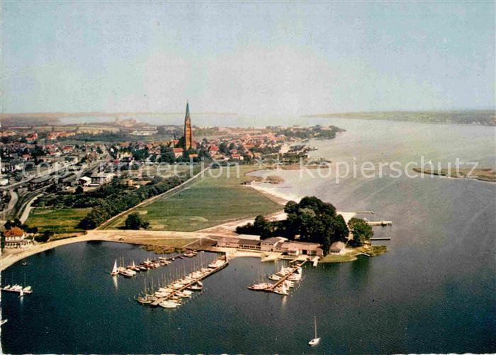 Schleswig Schlei Hafen Fliegeraufnahme