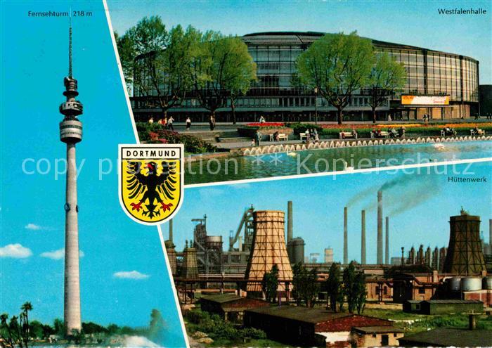 Olpe Biggesee Fernsehturm Westfalenhalle Huettenwerk Industrie Wappen