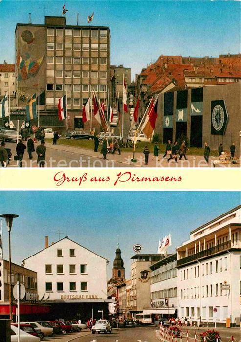 Pirmasens Innenstadt Hochhaus Gebaeude Strassenpartie