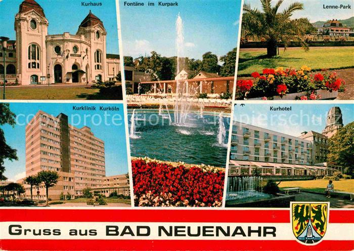Bad Neuenahr-Ahrweiler Kurhaus Fontaene Kurpark Lennepark Kurhotel Kurklinik Kur