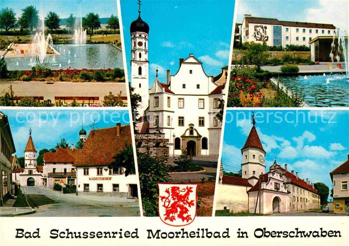 Bad Schussenried Ortsmotive Kloster Kirche Moorheilbad Wasserspiele