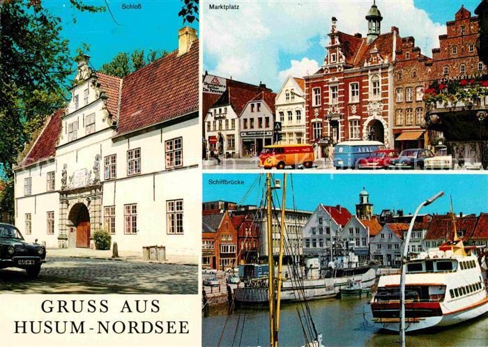 Husum Nordfriesland Schloss Marktplatz Schiffbruecke Stormstadt