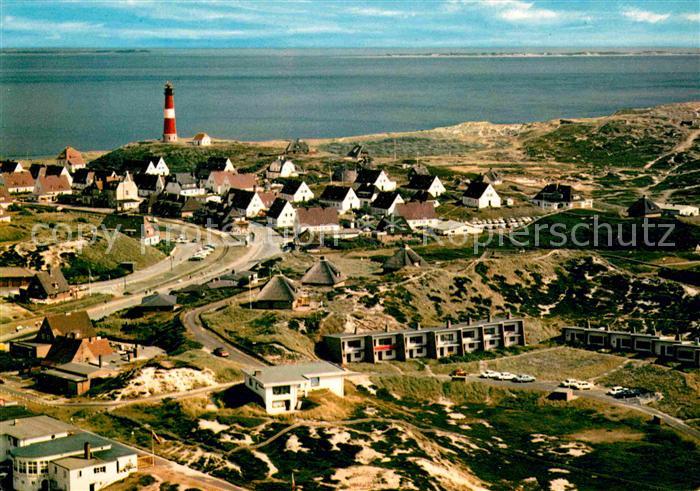 Hoernum Sylt Nordseebad Leuchtturm Fliegeraufnahme