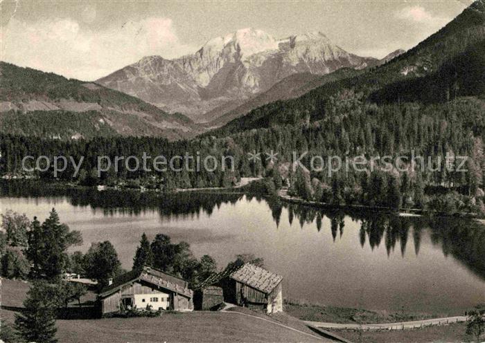 Bischofswiesen Hintersee mit Goell und Brett Berchtesgadener Alpen