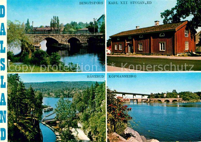 Bengtsfors Karl XII Stugan Koemannebro Haverud Bruecken Landschaftspanorama