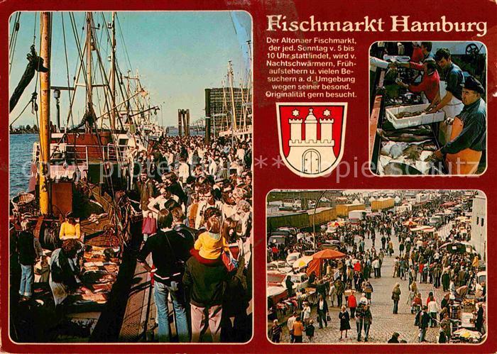 HAMBURG CITY Fischmarkt Fischkutter