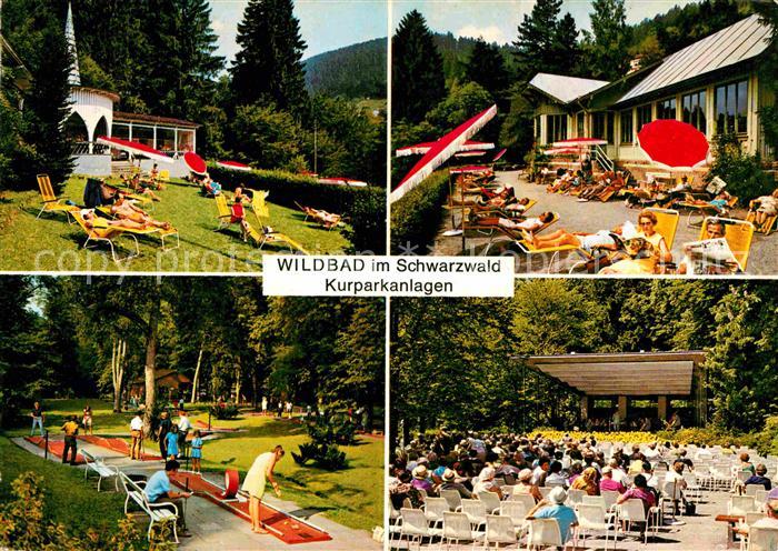 Wildbad Schwarzwald Kurparkanlagen Kleingolf Kurkonzert