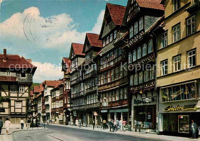 Hann. Muenden Lange Strasse Altstadt Fachwerkhaeuser