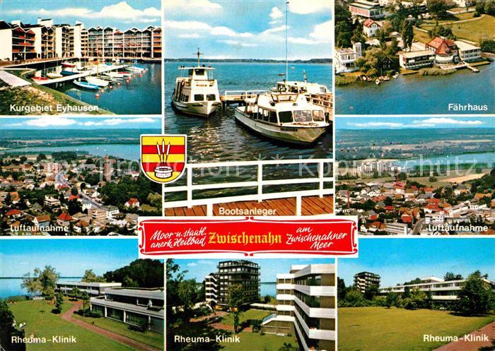 Bad Zwischenahn Kurgebiet Eyhausen Rheumaklinik Faehrhaus Bootsanleger Zwischena