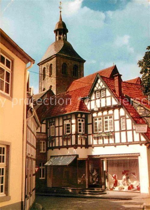 Tecklenburg Steinfurt NRW Gasse Altstadt Kirchturm