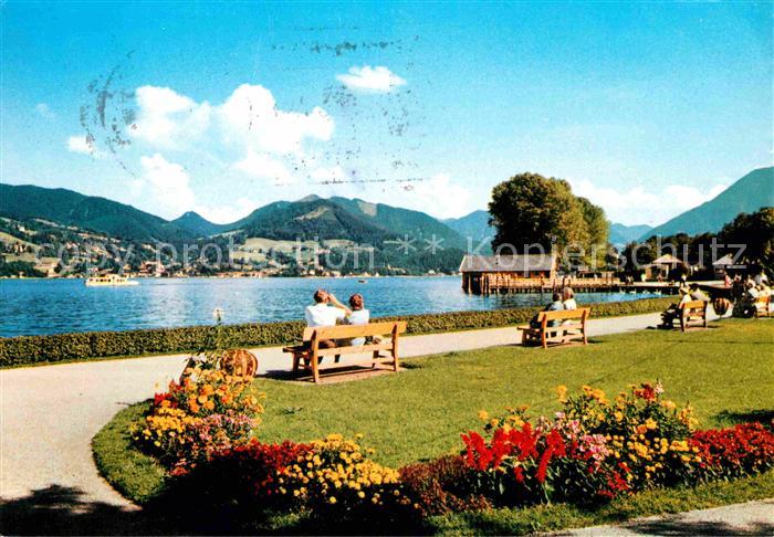 Bad Wiessee Kurpromenade am See Alpenblick