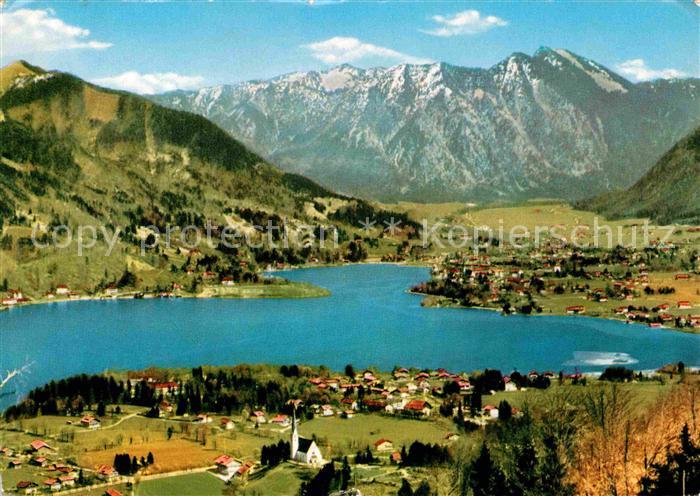 Bad Wiessee Rottach Egern mit Bodenschneid Alpenpanorama