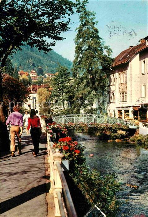 Wildbad Schwarzwald Promenade an der Enz