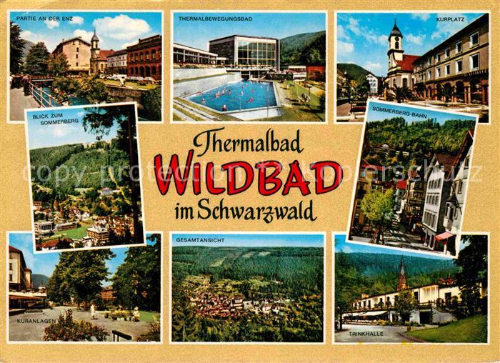 Wildbad Schwarzwald Thermalbad Sommerberg Kuranlagen Enz Trinkhalle Kurplatz Kir
