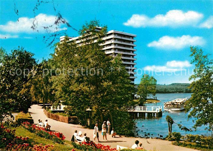 Malente-Gremsmuehlen Diekseebucht Anleger 5 Seen Fahrt Hotel Hochhaus Holsteinis