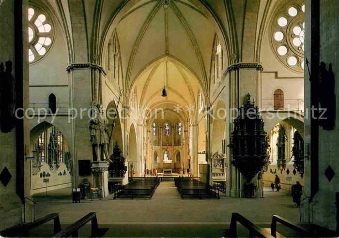 Muenster Westfalen St Paulus Dom mit Christophorus Universitaetsstadt