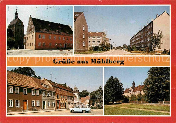 Muehlberg Elbe Rathaus Boragker Strasse Thaelmannplatz Schloss